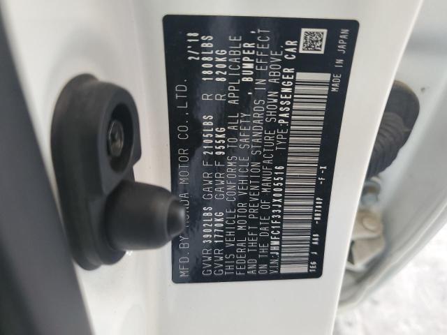 2018 HONDA CIVIC EX - JHMFC1F33JX005516