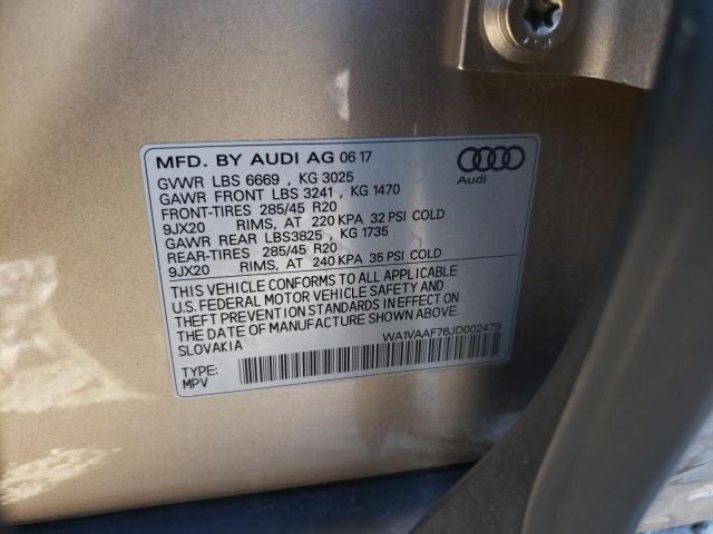 2018 AUDI Q7 PRESTIG - WA1VAAF76JD002479