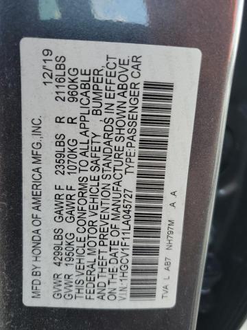 2020 HONDA ACCORD LX - 1HGCV1F11LA045727