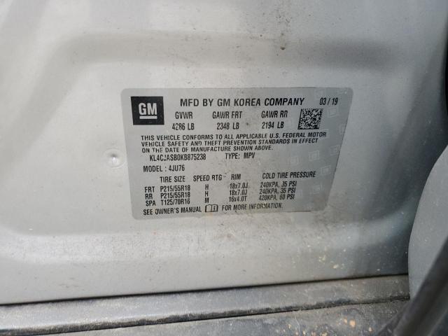 VIN KL4CJASB0KB875238 2019 Buick Encore, Preferred no.12