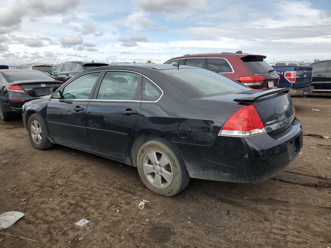 CHEVROLET IMPALA LT 2008 black  flexible fuel 2G1WT58KX81376489 photo #3