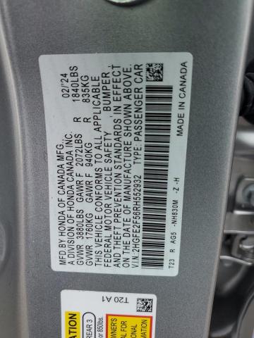 2024 HONDA CIVIC SPOR - 2HGFE2F56RH552932