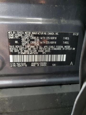 VIN 2T3DWRFV9LW075030 2020 Toyota RAV4, Limited no.13