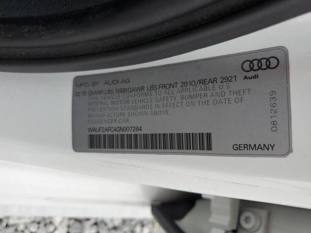 2016 AUDI S6 PREMIUM WAUF2AFC4GN007264