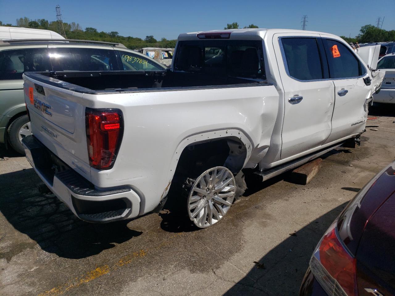 GMC SIERRA K15 2019 white  gas 1GTU9FEL1KZ165325 photo #4