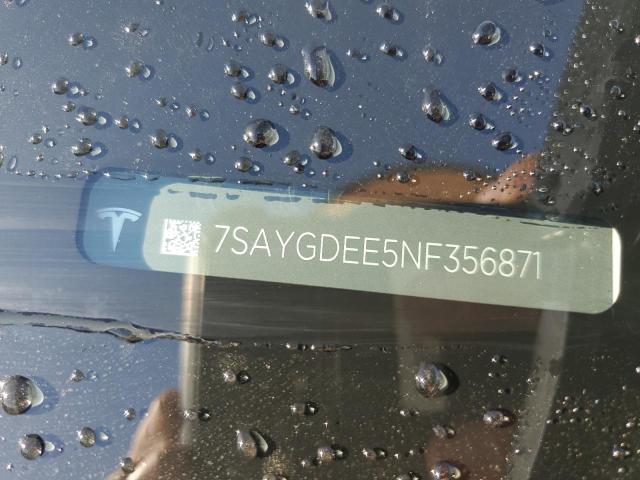 2022 TESLA MODEL Y - 7SAYGDEE5NF356871