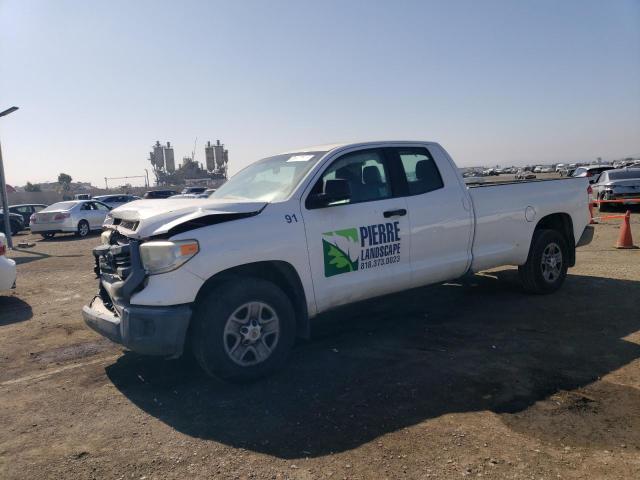 TOYOTA TUNDRA DOU 2014 white crew pic gas 5TFTY5F15EX008239 photo #1