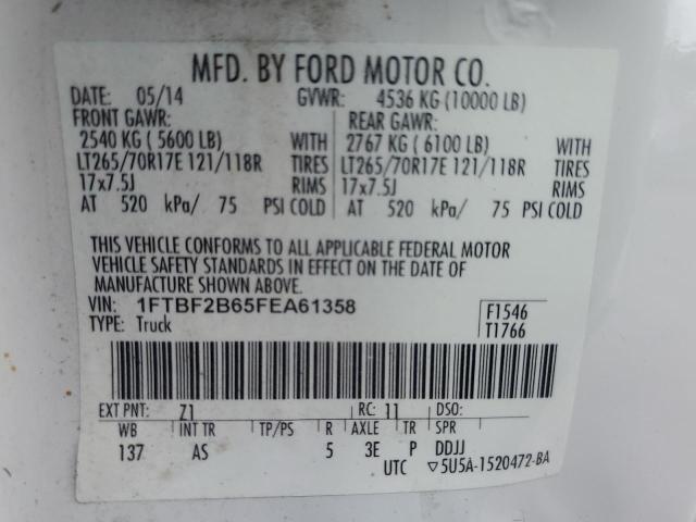 2015 FORD F250 SUPER - 1FTBF2B65FEA61358