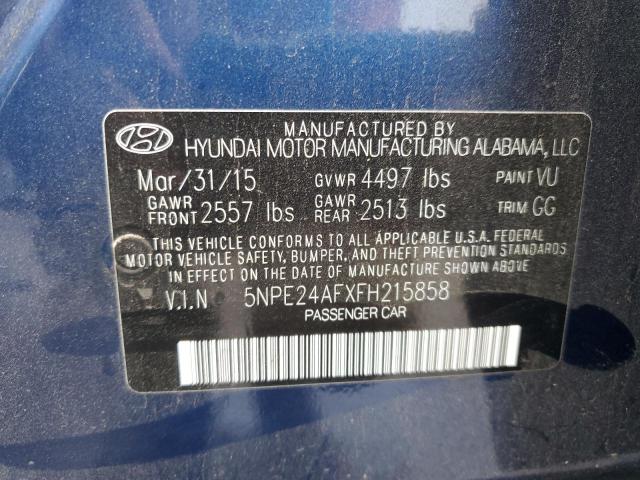2015 HYUNDAI SONATA SE - 5NPE24AFXFH215858