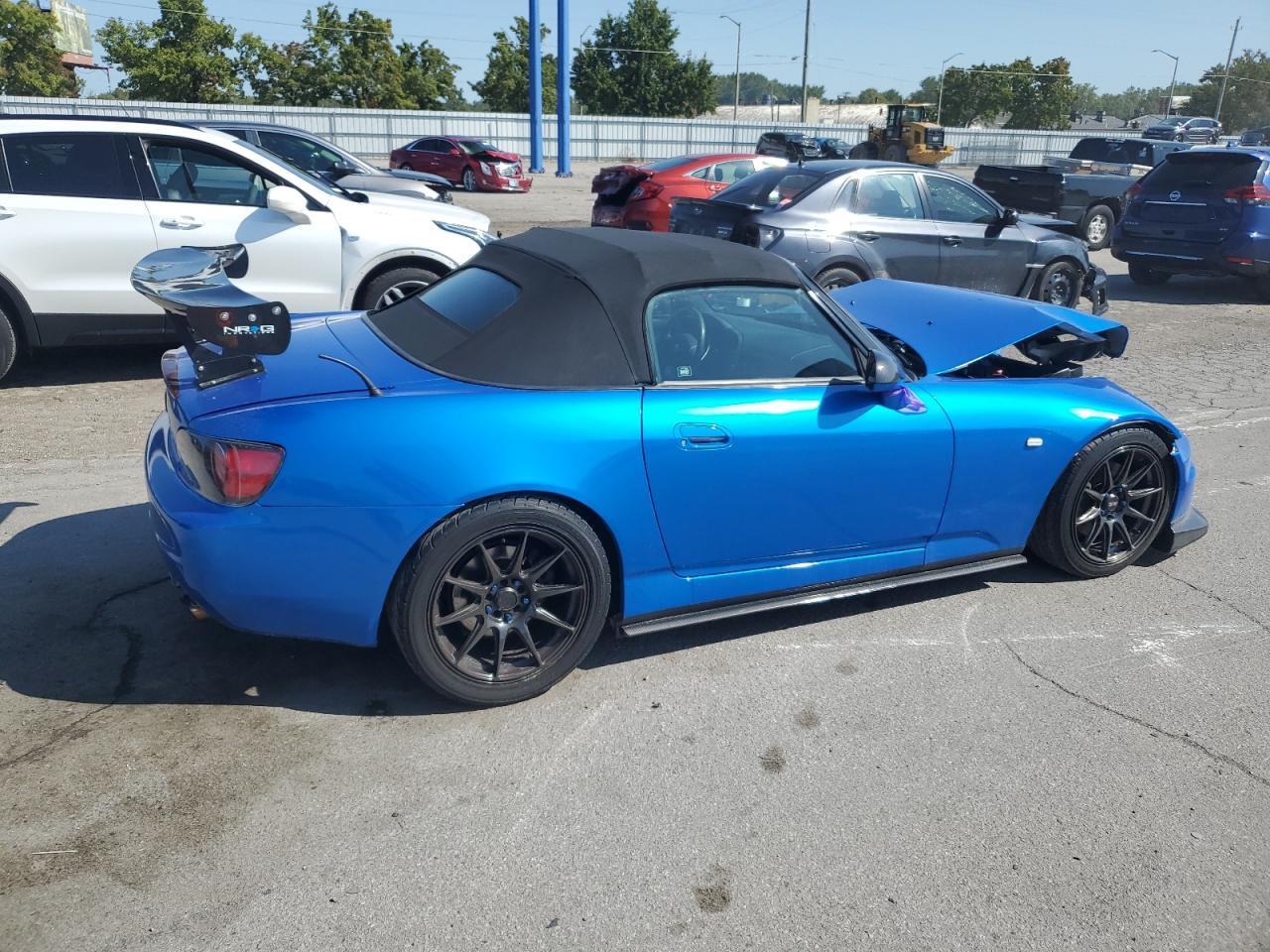 HONDA S2000 2002 blue  gas JHMAP11452T009512 photo #4