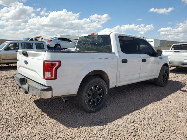 FORD F150 SUPER 2017 white crew pic gas 1FTEW1CF5HKC64258 photo #4