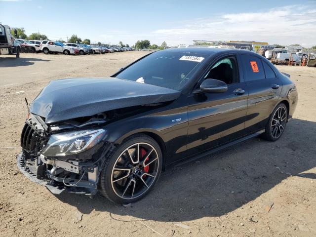 MERCEDES-BENZ C 43 4MATI 2018 black  gas 55SWF6EB8JU244745 photo #1