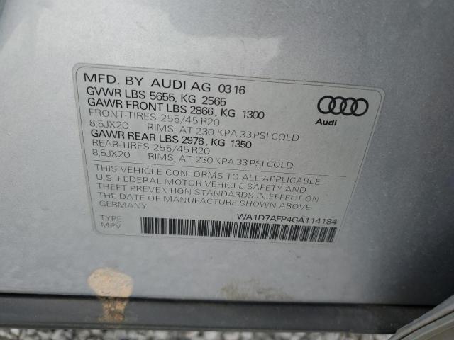 VIN WA1D7AFP4GA114184 2016 Audi Q5, Premium Plus S-... no.12