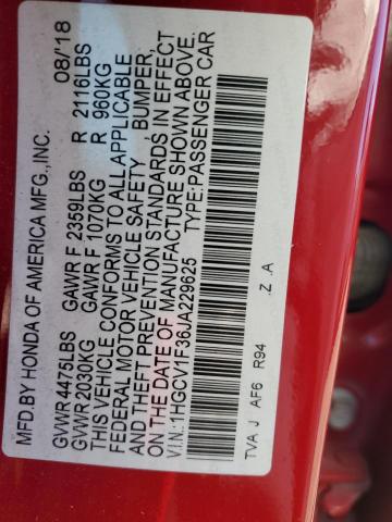 2018 HONDA ACCORD SPO - 1HGCV1F36JA229625