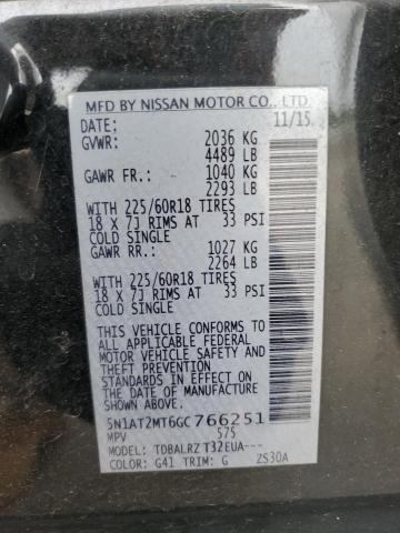 VIN 5N1AT2MT6GC766251 2016 Nissan Rogue, S no.13