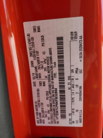 2019 FORD F150 SUPER - 1FTEW1CP8KFB32894