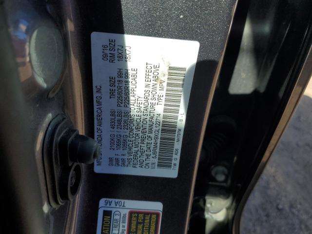 2016 HONDA CR-V TOURI - 5J6RM4H9XGL122714