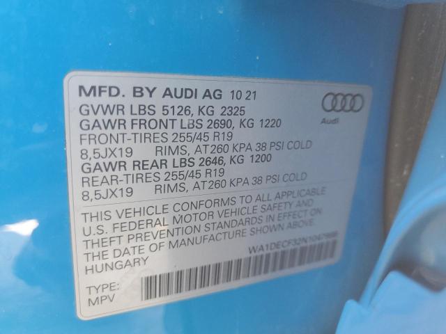 2022 AUDI Q3 PREMIUM - WA1DECF32N1047998