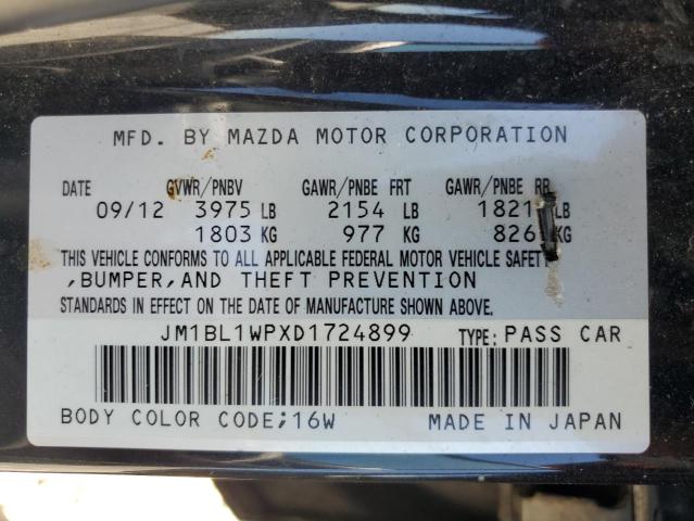 VIN JM1BL1WPXD1724899 2013 Mazda 3, I no.13