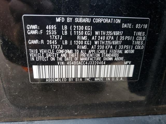 2018 SUBARU OUTBACK 2. - 4S4BSACC4J3320464