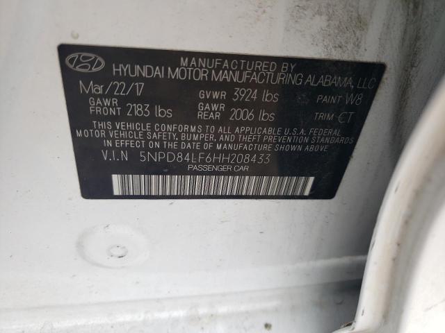 2017 HYUNDAI ELANTRA SE - 5NPD84LF6HH208433