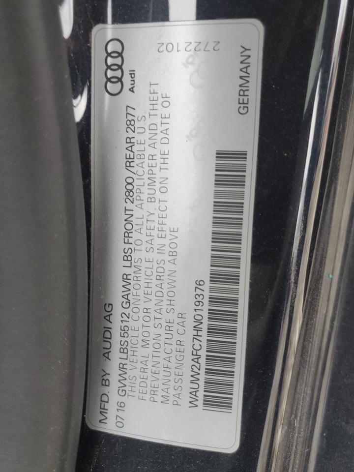 Lot #2844929868 2017 AUDI A7 PREMIUM