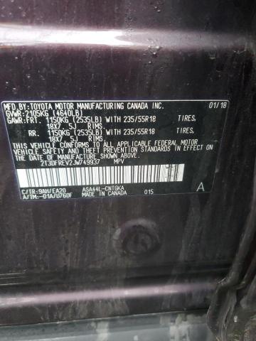 2018 TOYOTA RAV4 LIMIT - 2T3DFREV2JW749937