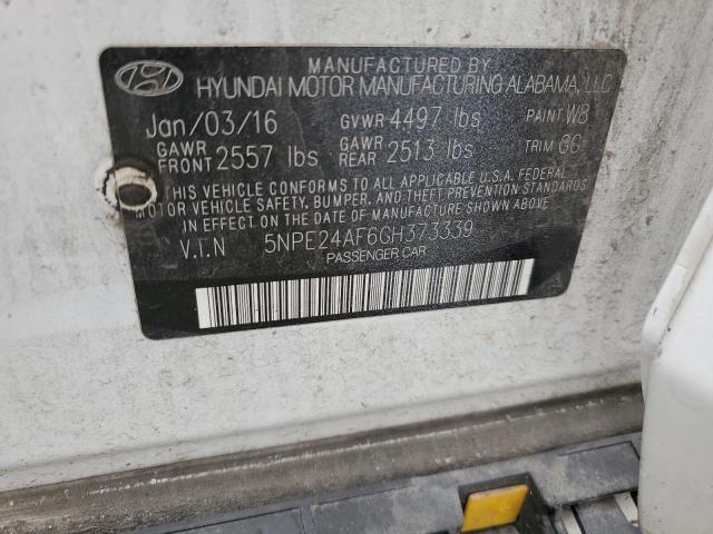 VIN 5NPE24AF6GH373339 2016 Hyundai Sonata, SE no.13