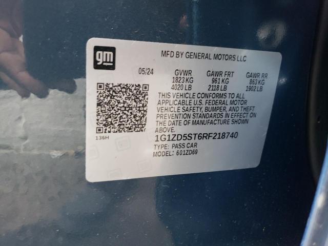2024 CHEVROLET MALIBU LT - 1G1ZD5ST6RF218740