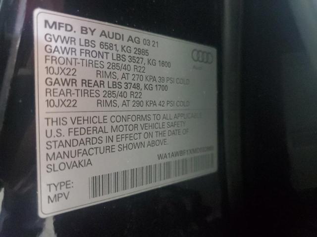 2021 AUDI SQ8 PREMIU WA1AWBF1XMD032669