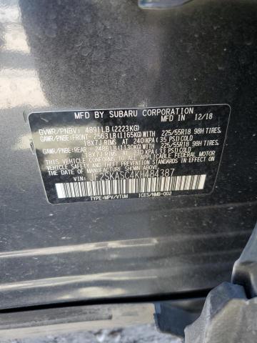 2019 SUBARU FORESTER L - JF2SKASC4KH484387