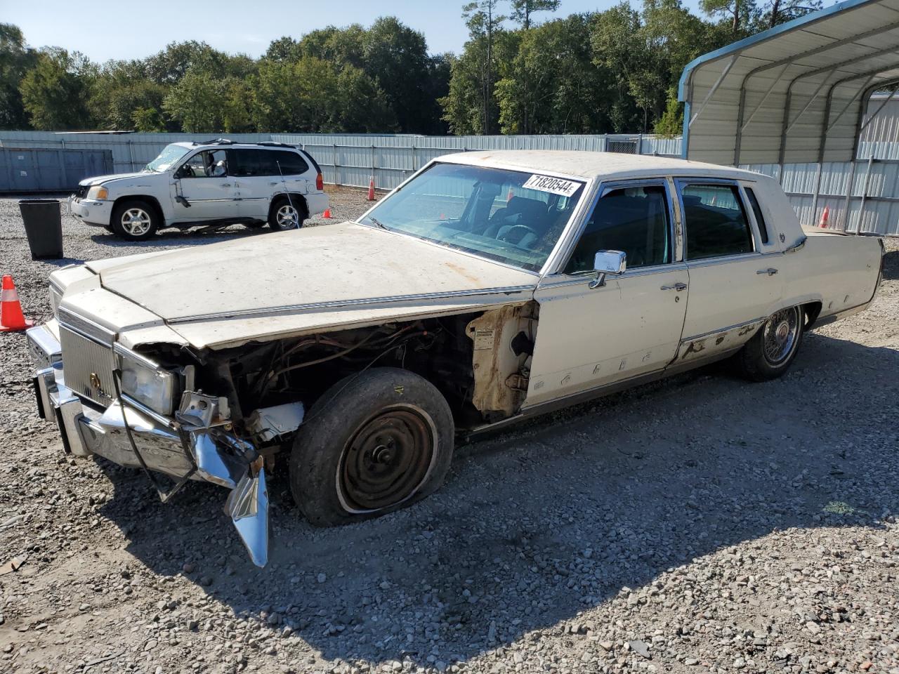 CADILLAC BROUGHAM 1991 white  gas 1G6DW54E7MR700069 photo #1