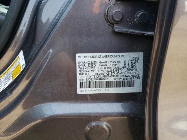 2021 ACURA ILX PREMIU - 19UDE2F76MA007376
