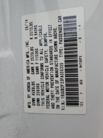 VIN 19UUB2F33FA005335 2015 Acura TLX no.12