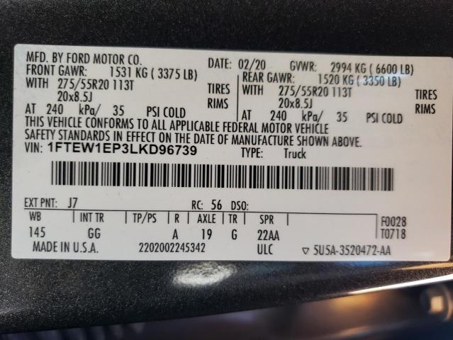 2020 FORD F150 SUPER - 1FTEW1EP3LKD96739