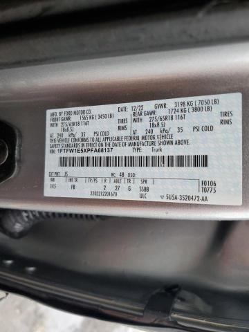 2023 FORD F150 SUPER - 1FTFW1E5XPFA68137