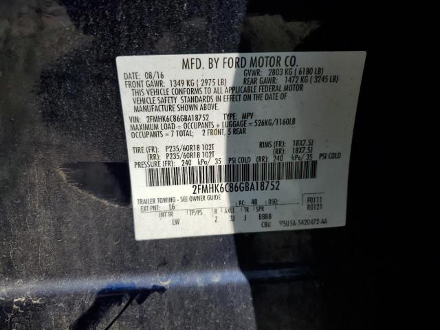 2016 FORD FLEX SEL - 2FMHK6C86GBA18752