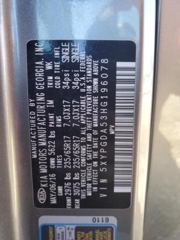 2017 KIA SORENTO LX - 5XYPGDA53HG196078