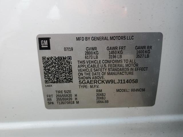 2020 BUICK ENCLAVE PR - 5GAERCKW9LJ114058