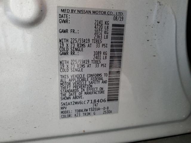 5N1AT2MV6LC718406 2020 NISSAN ROGUE