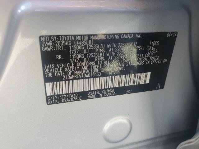 VIN 2T3WFREV4DW019153 2013 Toyota RAV4, Xle no.13