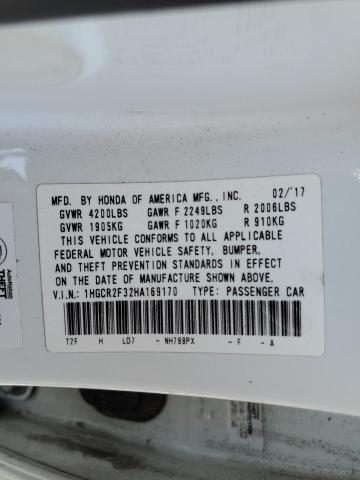 2017 HONDA ACCORD LX - 1HGCR2F32HA169170