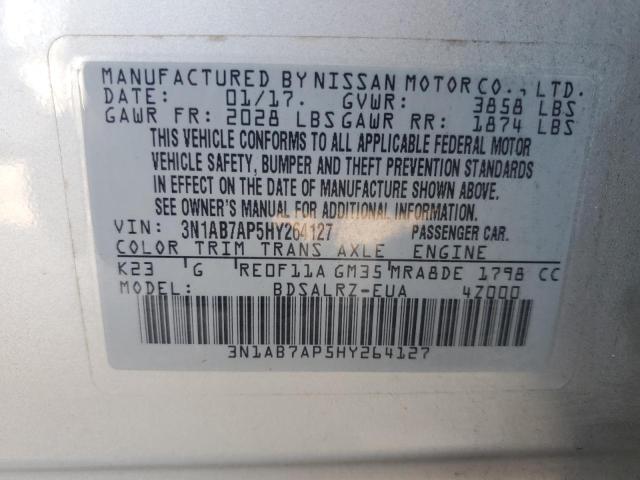 2017 NISSAN SENTRA S - 3N1AB7AP5HY264127