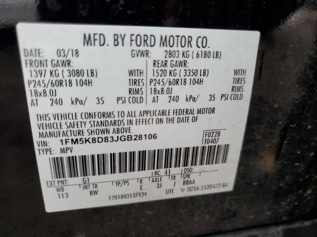 2018 FORD EXPLORER X - 1FM5K8D83JGB28106