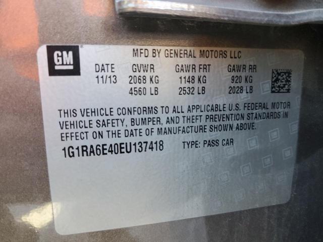 VIN 1G1RA6E40EU137418 2014 Chevrolet Volt no.12