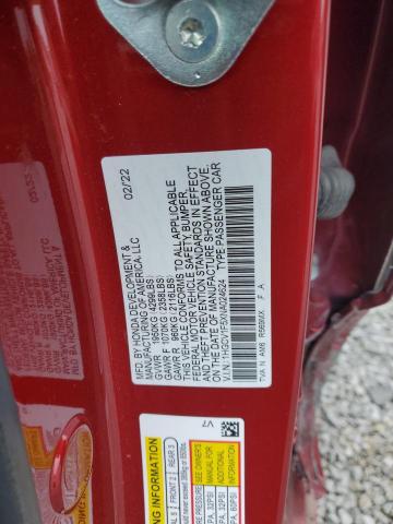 2022 HONDA ACCORD EXL - 1HGCV1F5XNA024624