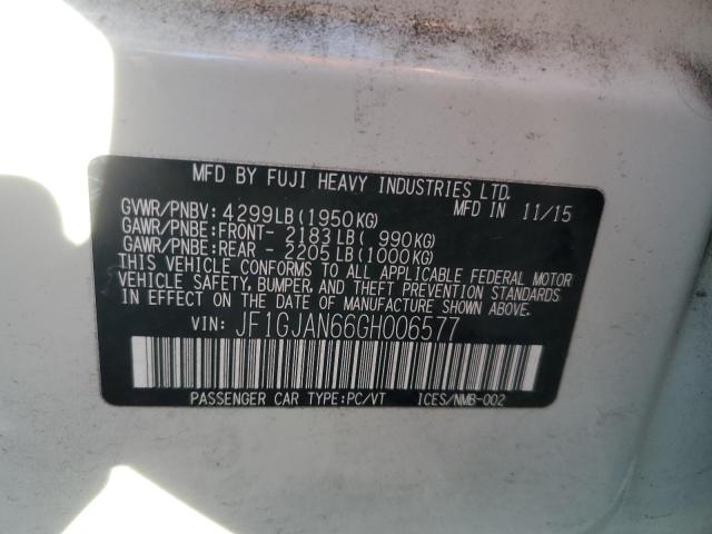 2016 SUBARU IMPREZA LI - JF1GJAN66GH006577