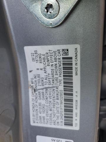 2022 HONDA CIVIC EX - 2HGFE1F71NH325833