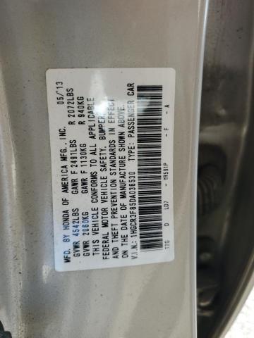 VIN 1HGCR3F85DA036530 2013 Honda Accord, Exl no.12