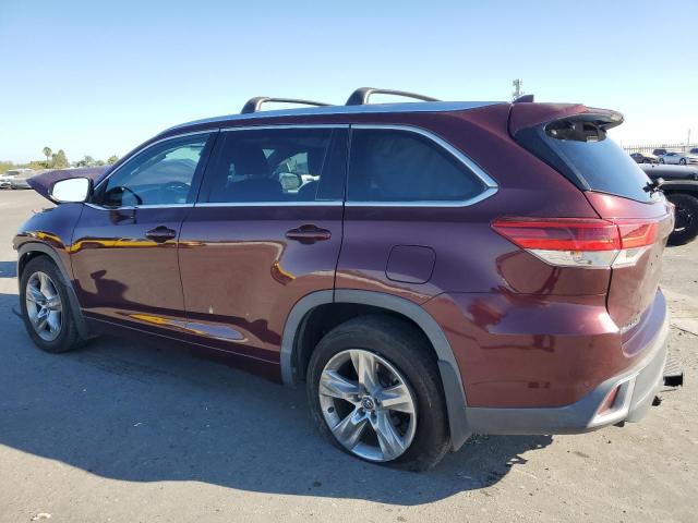 TOYOTA HIGHLANDER 2019 burgundy  gas 5TDDZRFH8KS917566 photo #3